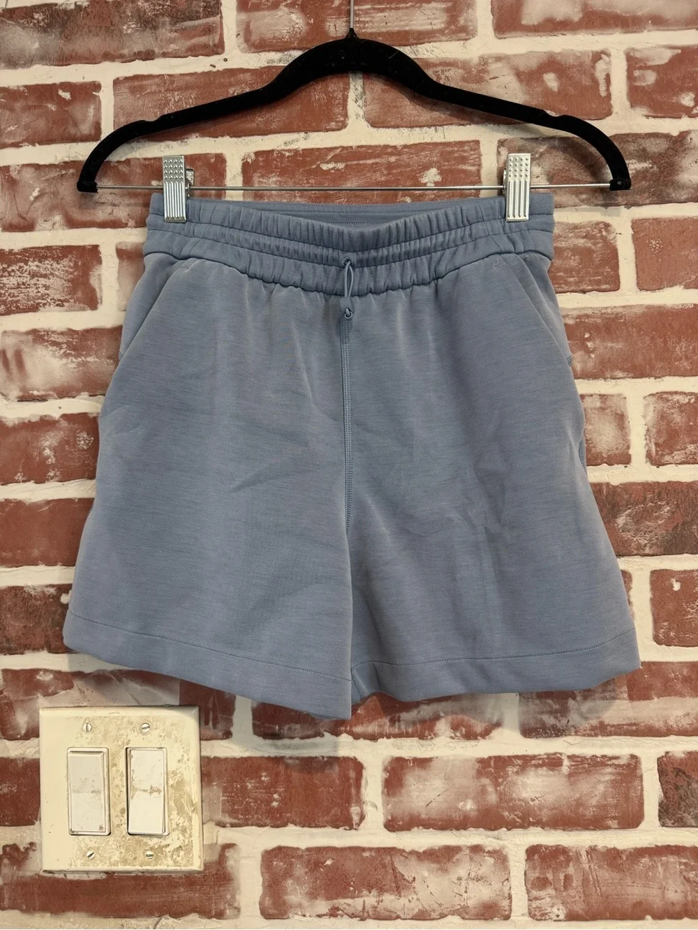 Lululemon Softstreme High Rise Shorts 4” Light Blue Size 2
